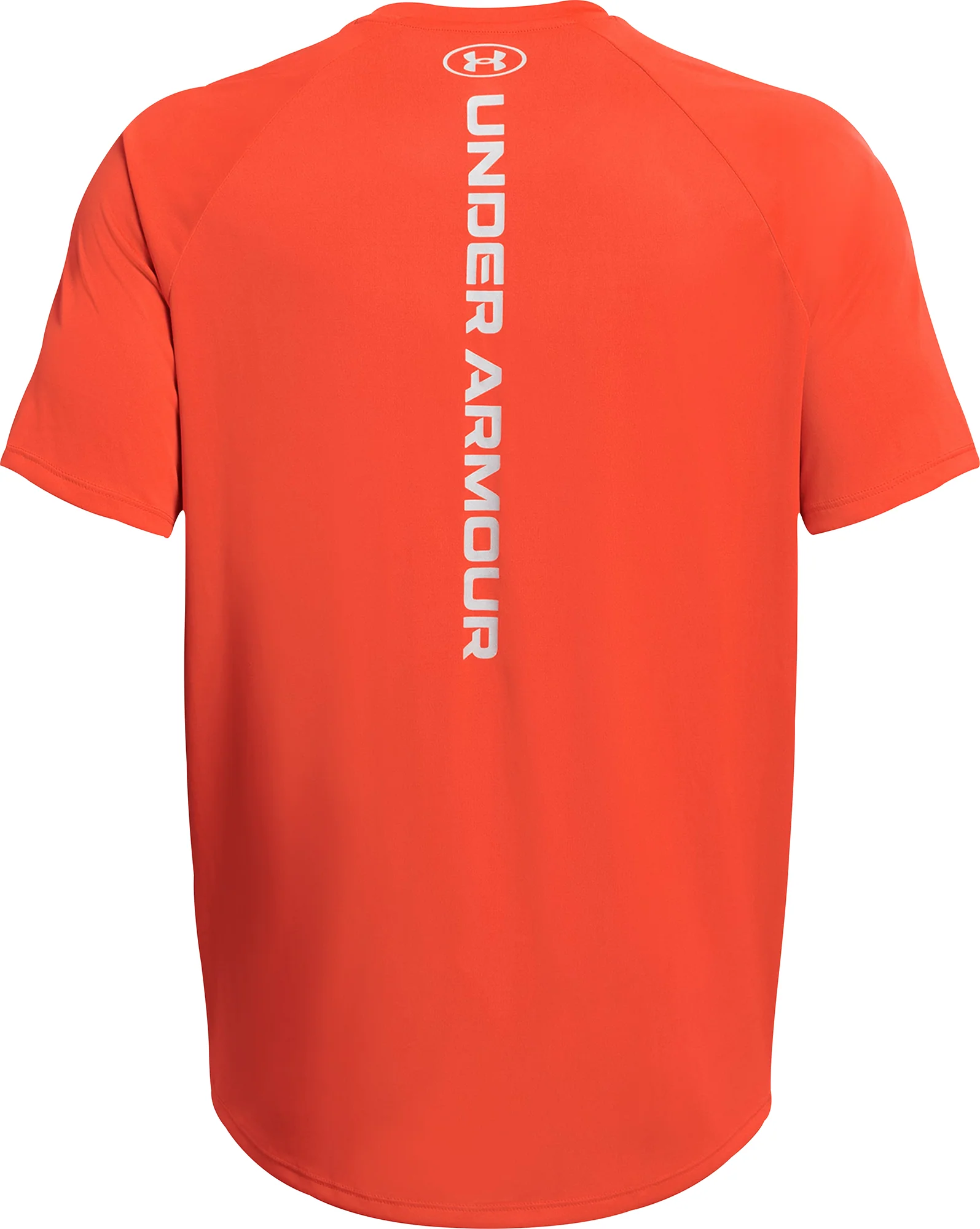 Under Armour Tech Reflective Short Sleeve Mens Running Top - Orange - Image 4