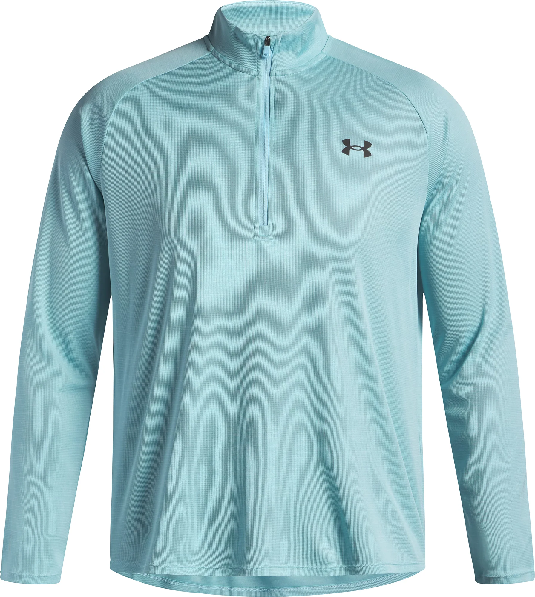 Under Armour Tech Textured Half Zip Long Sleeve Mens Running Top - Blue - Image 3