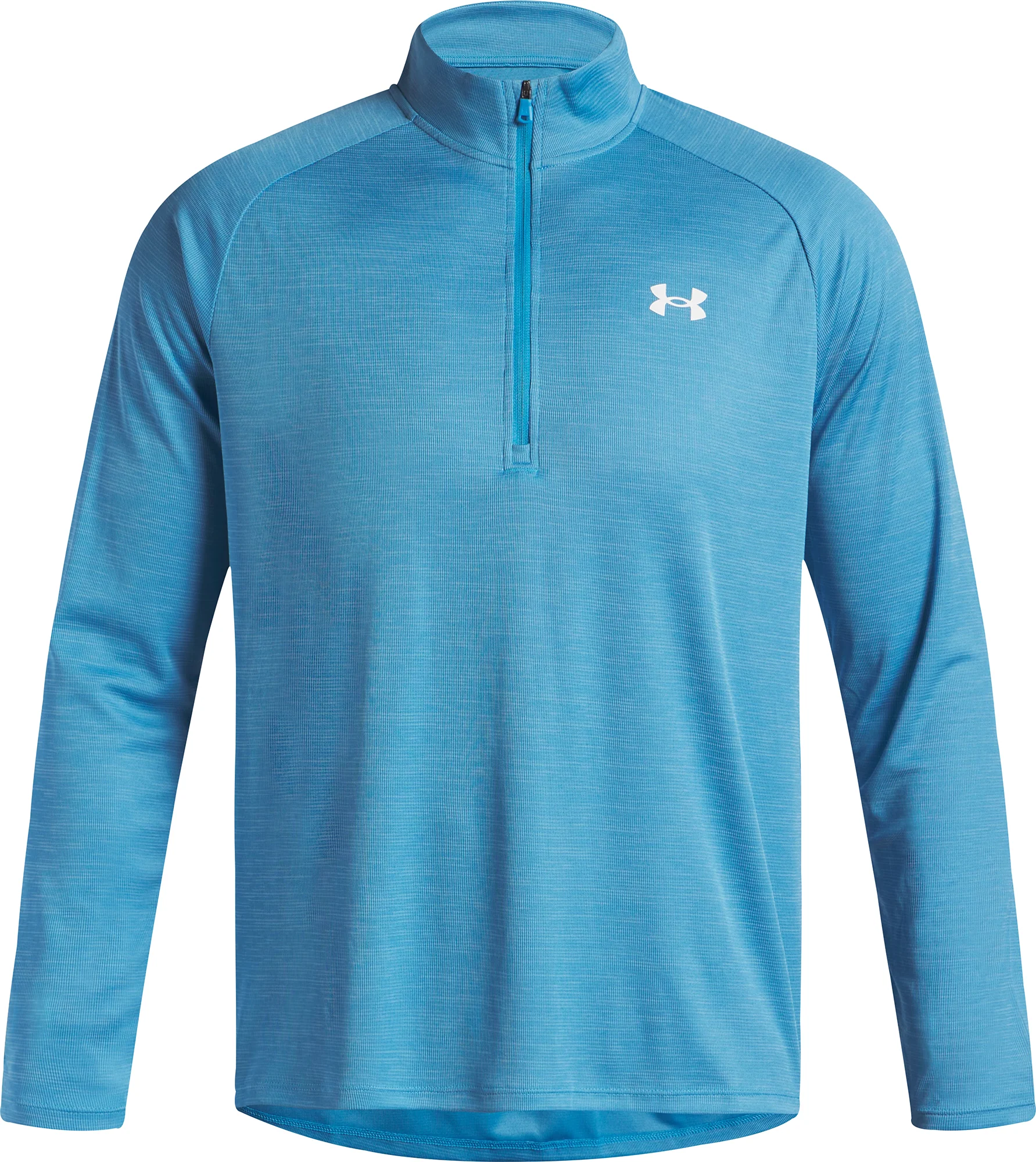 Under Armour Tech Textured Half Zip Long Sleeve Mens Running Top - Blue - Image 3