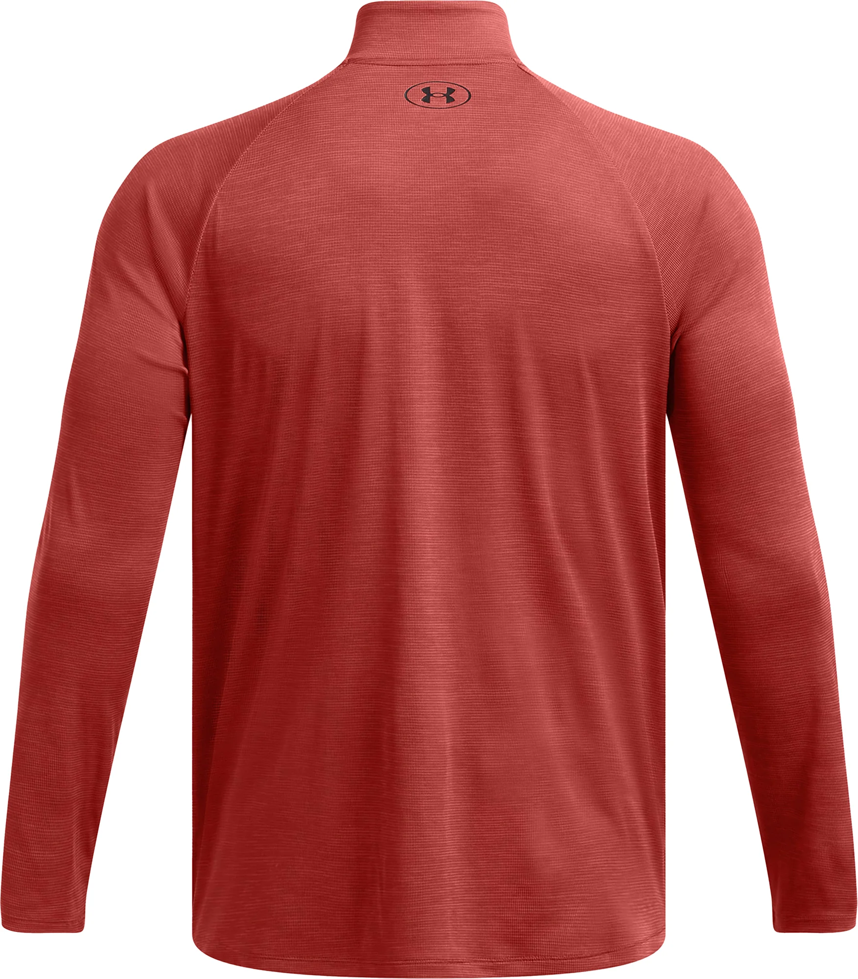Under Armour Tech Textured Half Zip Long Sleeve Mens Running Top - Orange - Image 4