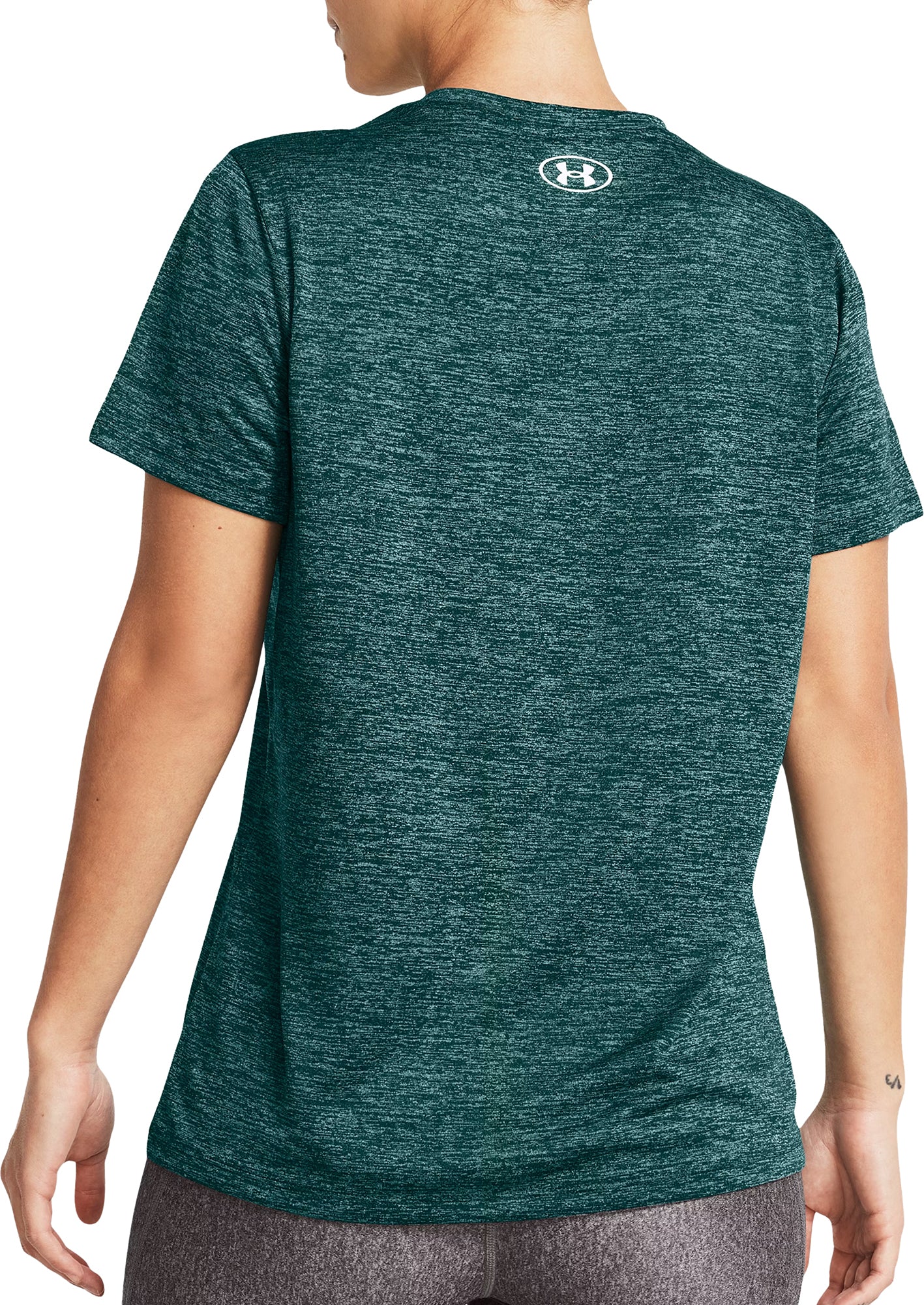 Under Armour Tech Twist Short Sleeve Womens Training Top - Green - Image 2