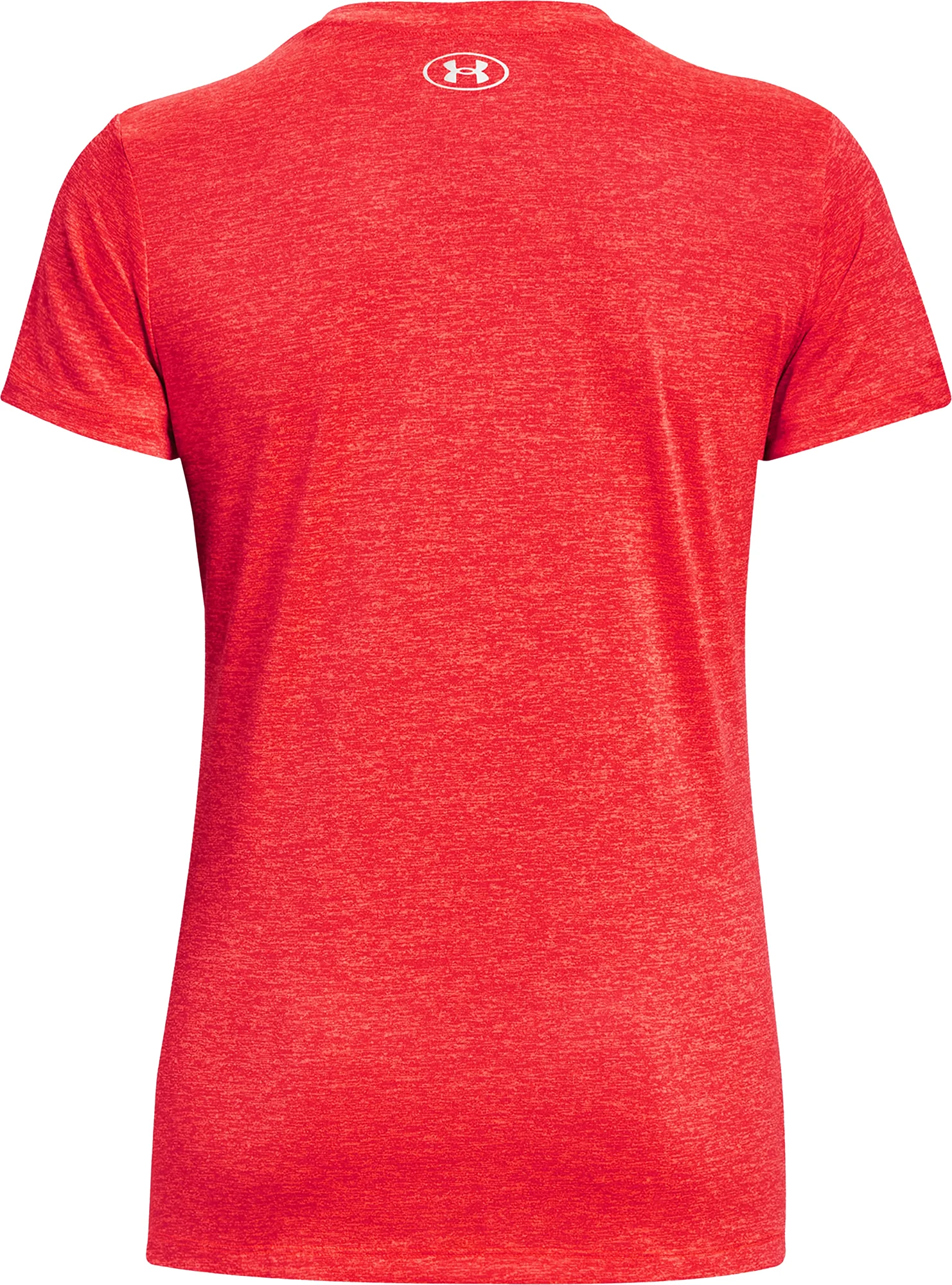 Under Armour Tech Twist V-Neck Short Sleeve Womens Running Top - Red - Image 4