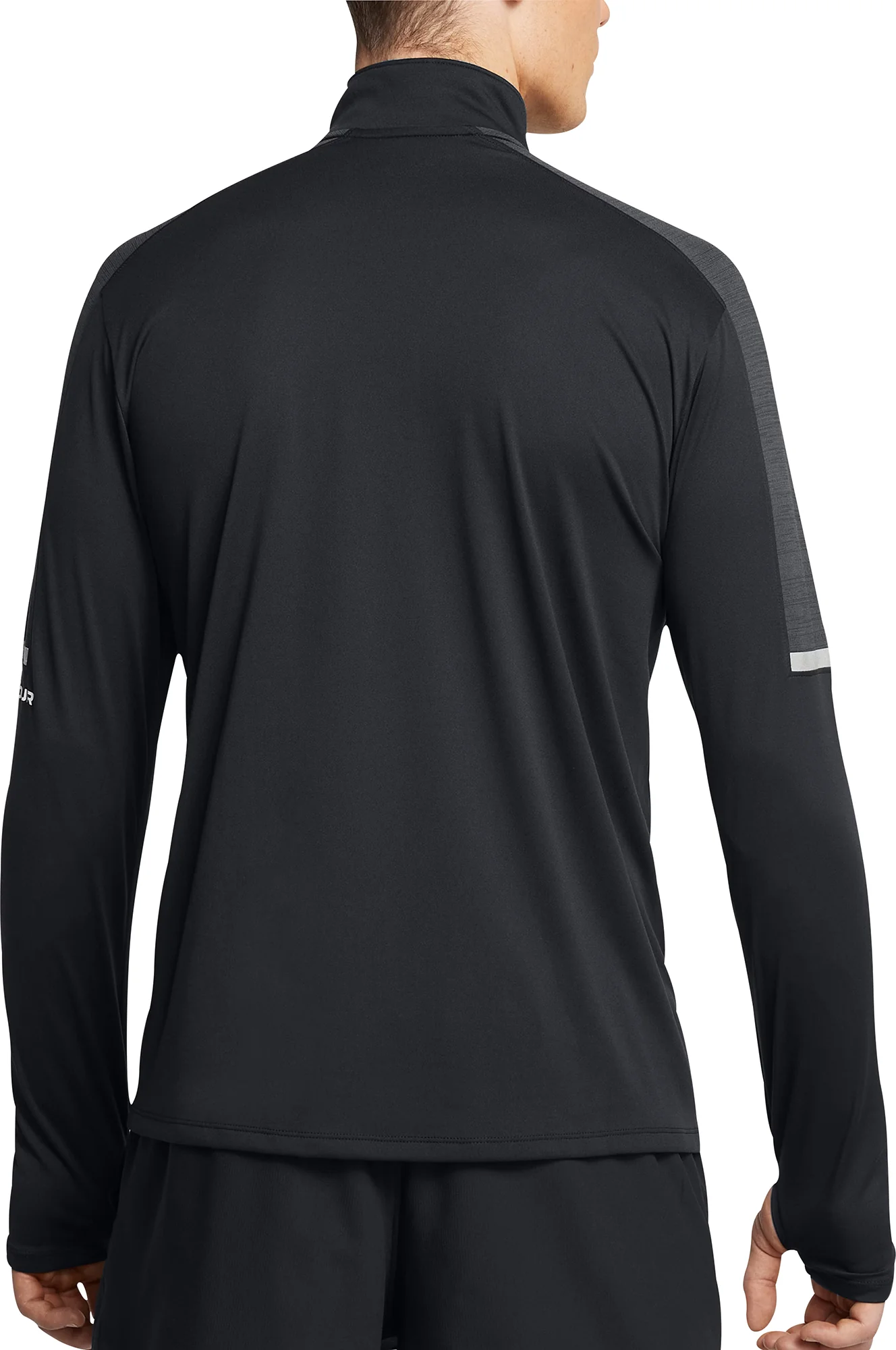 Under Armour Tech Utility Half Zip Long Sleeve Mens Running Top - Black - Image 2