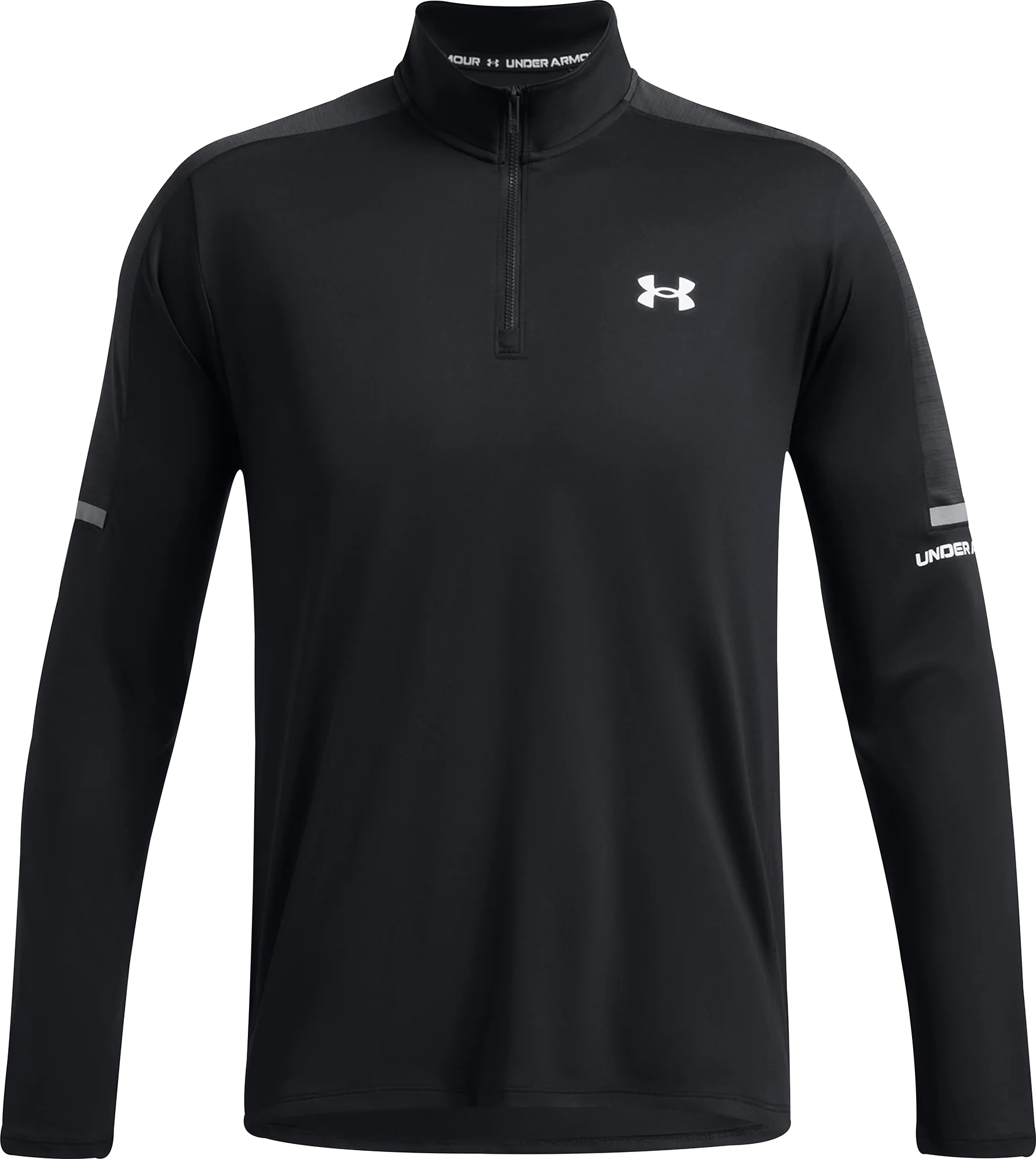 Under Armour Tech Utility Half Zip Long Sleeve Mens Running Top - Black - Image 3