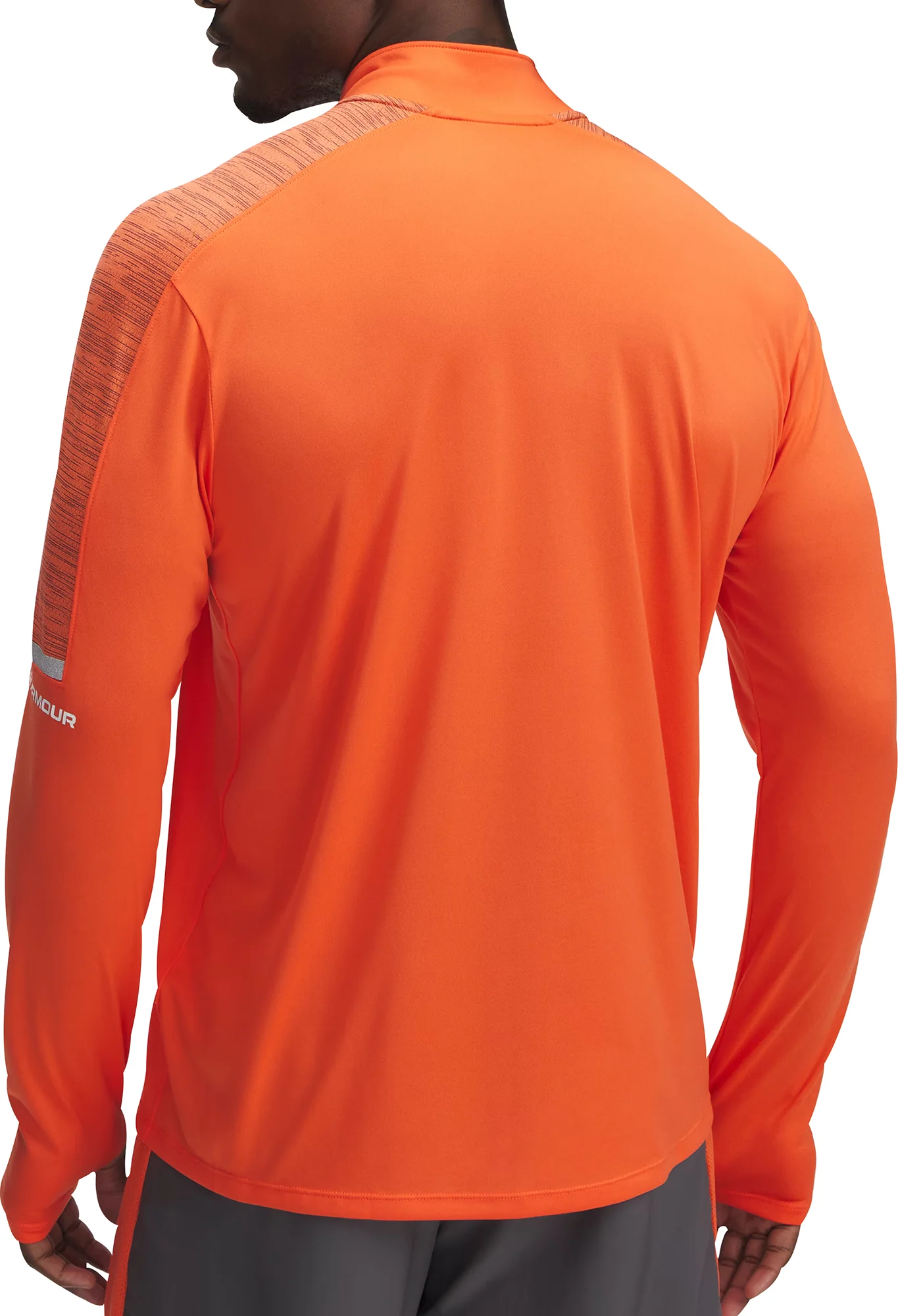 Under Armour Tech Utility Half Zip Long Sleeve Mens Running Top - Orange - Image 2