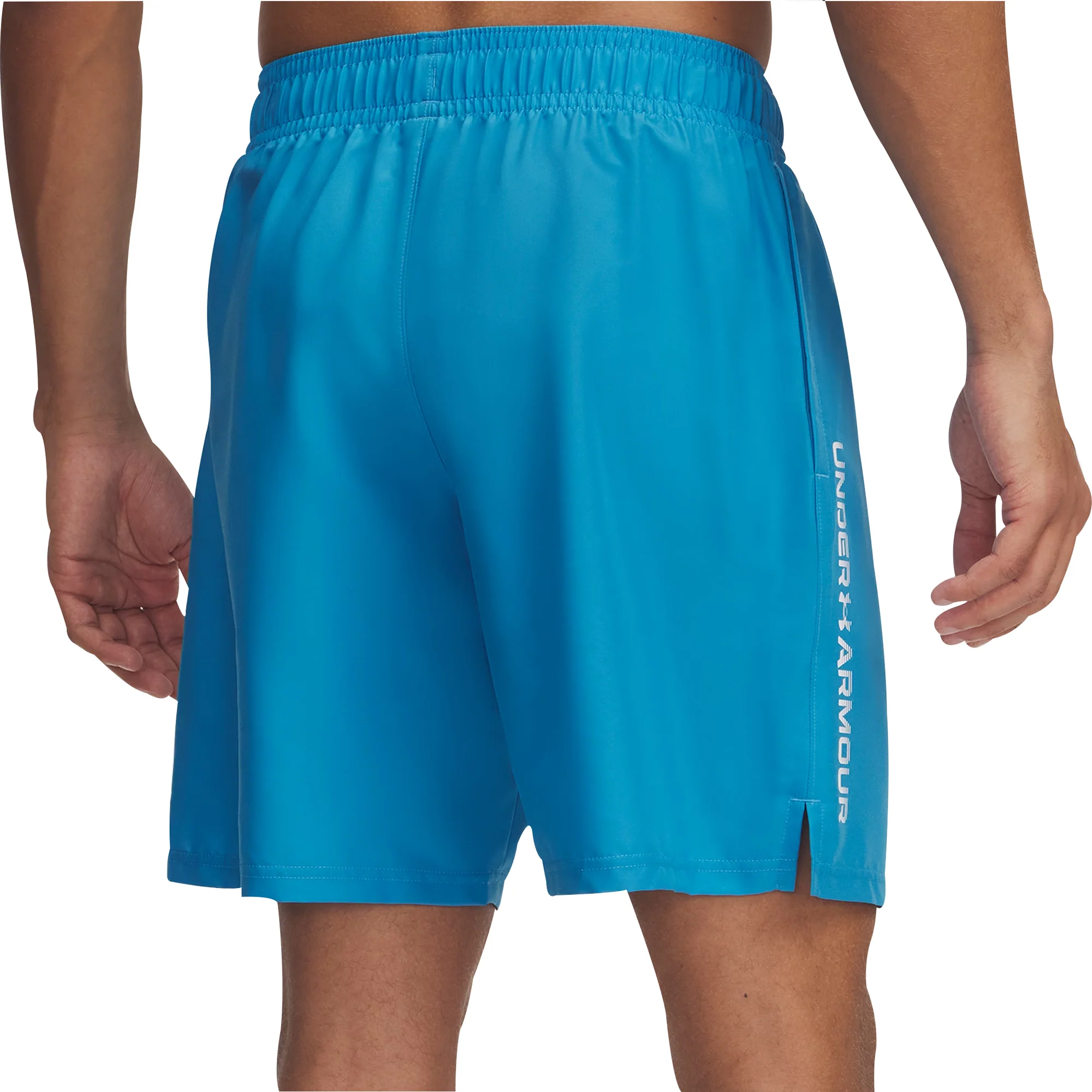 Under Armour Tech Woven Wordmark Mens Training Shorts - Blue - Image 2
