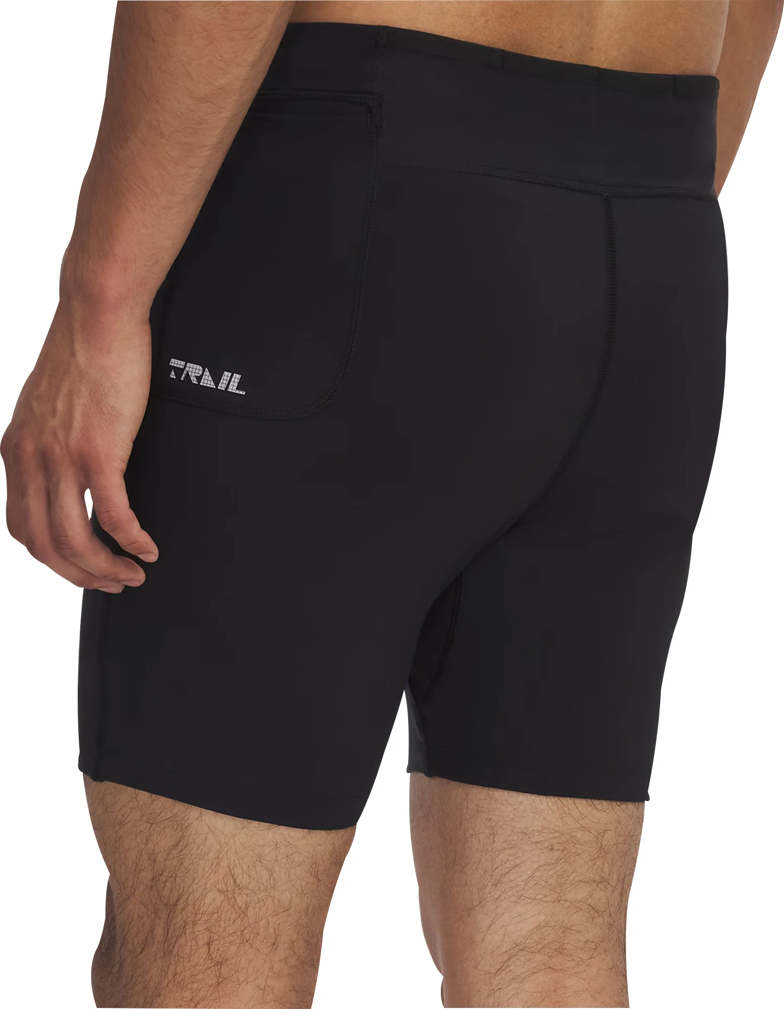 Under Armour Trail Launch Pro Mens Short Running Tights - Black - Image 2