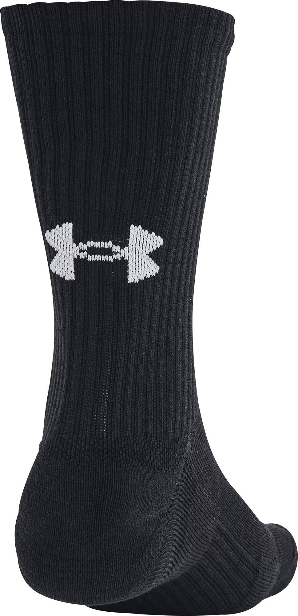 Under Armour Training Cotton (3 Pack) Crew Socks - Black - Image 3