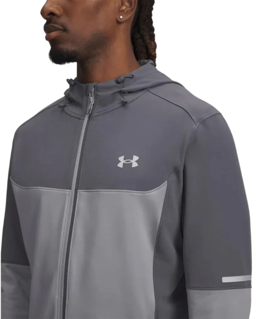 Under Armour Ultility Woven Winterized Mens Running Jacket - Grey - Image 3