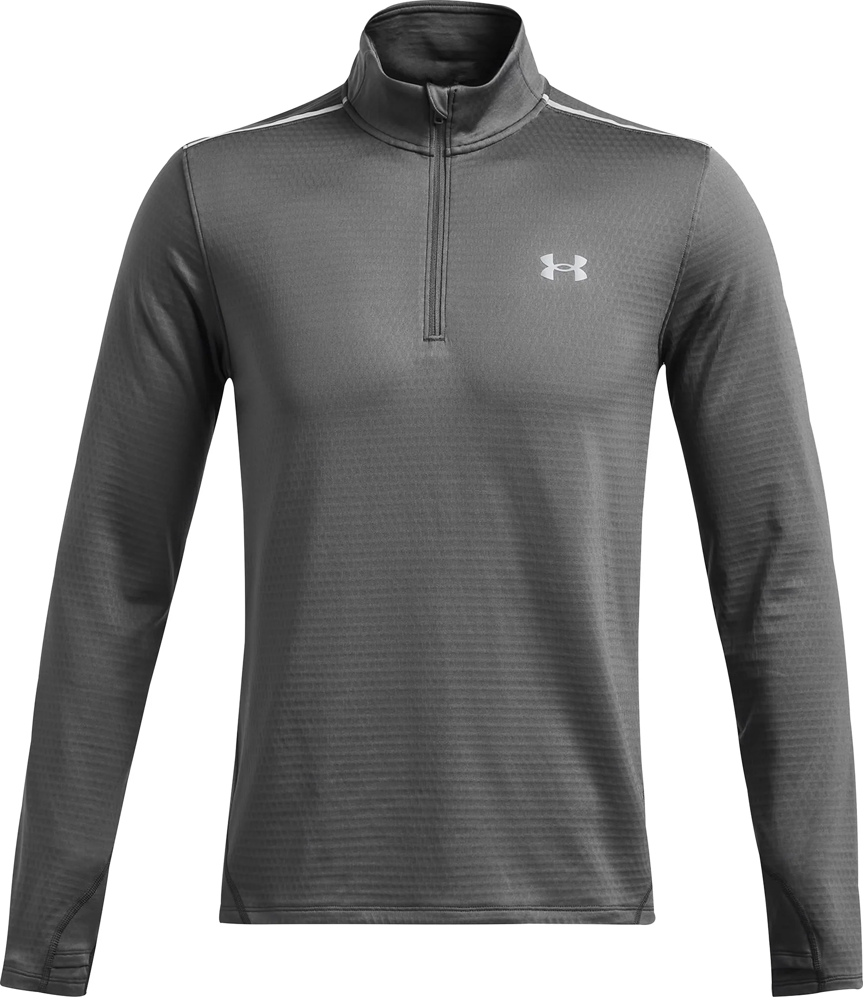 Under Armour Vanish Cold Weather Half Zip Long Sleeve Mens Running Top - Grey - Image 3