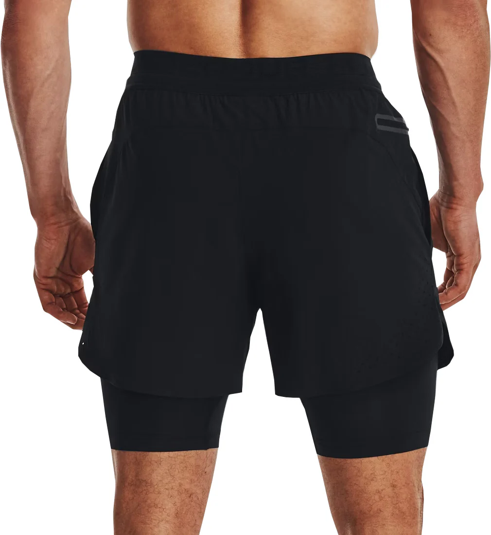 Under Armour Vanish Elite 2 In 1 Mens Running Shorts - Black - Image 2