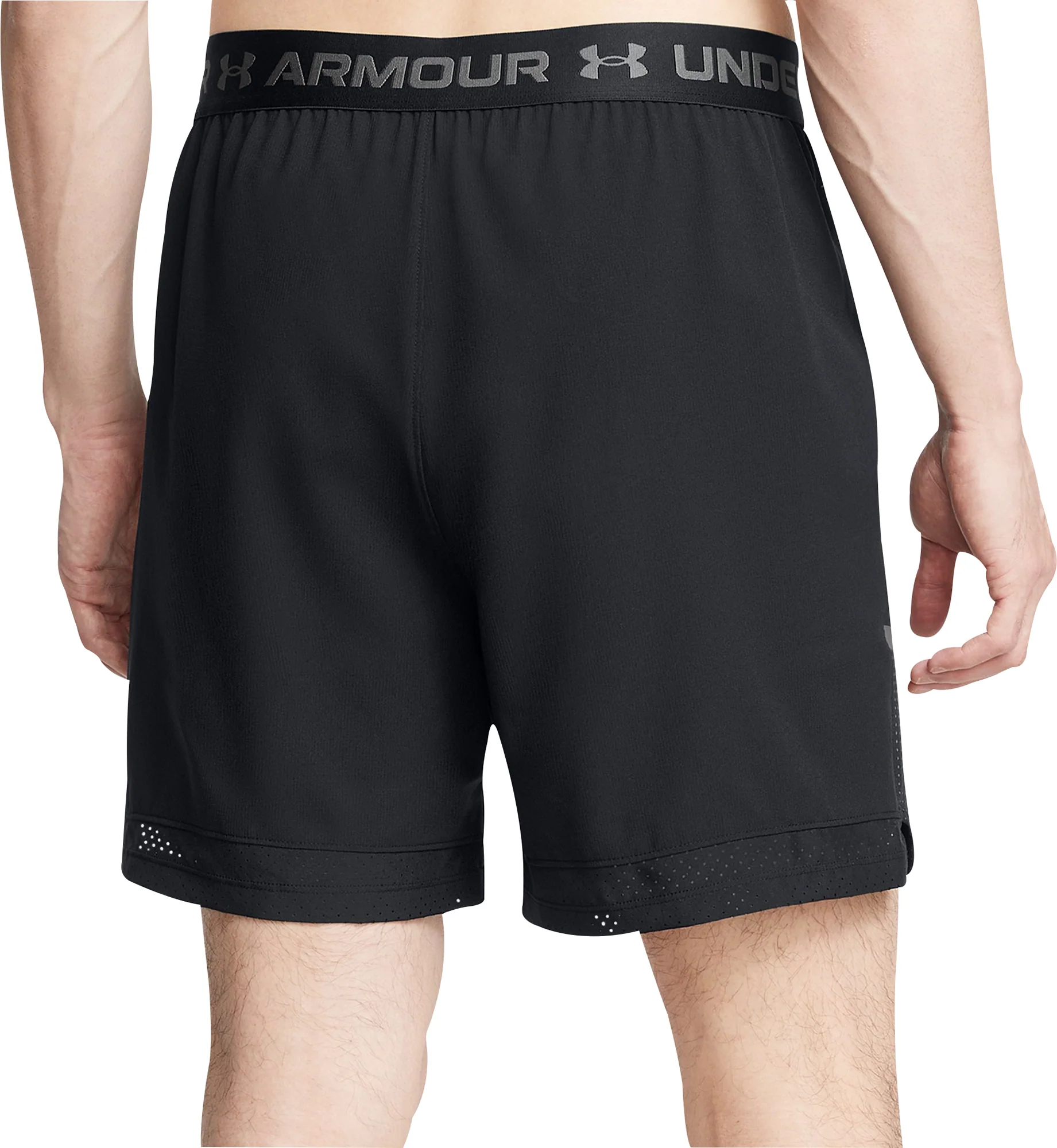 Under Armour Vanish Woven 6 Inch Graphic Mens Training Shorts - Black - Image 2