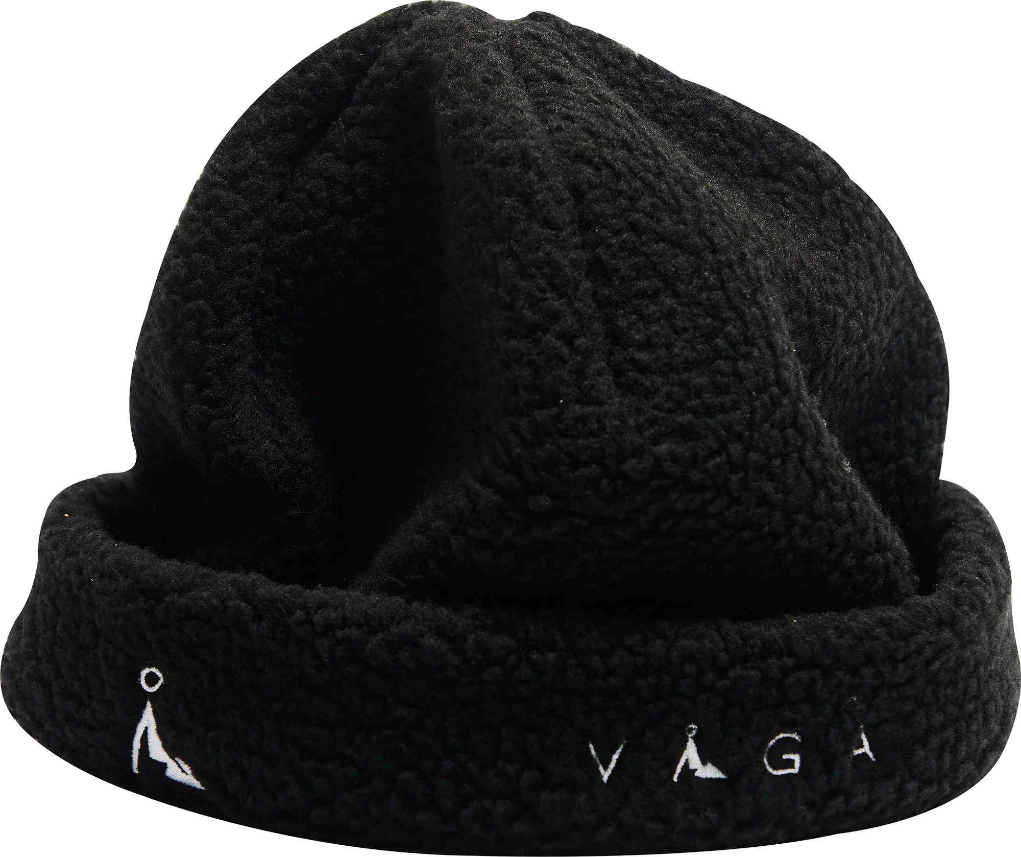 Vaga Teddy Fleece Running Beanie - Black