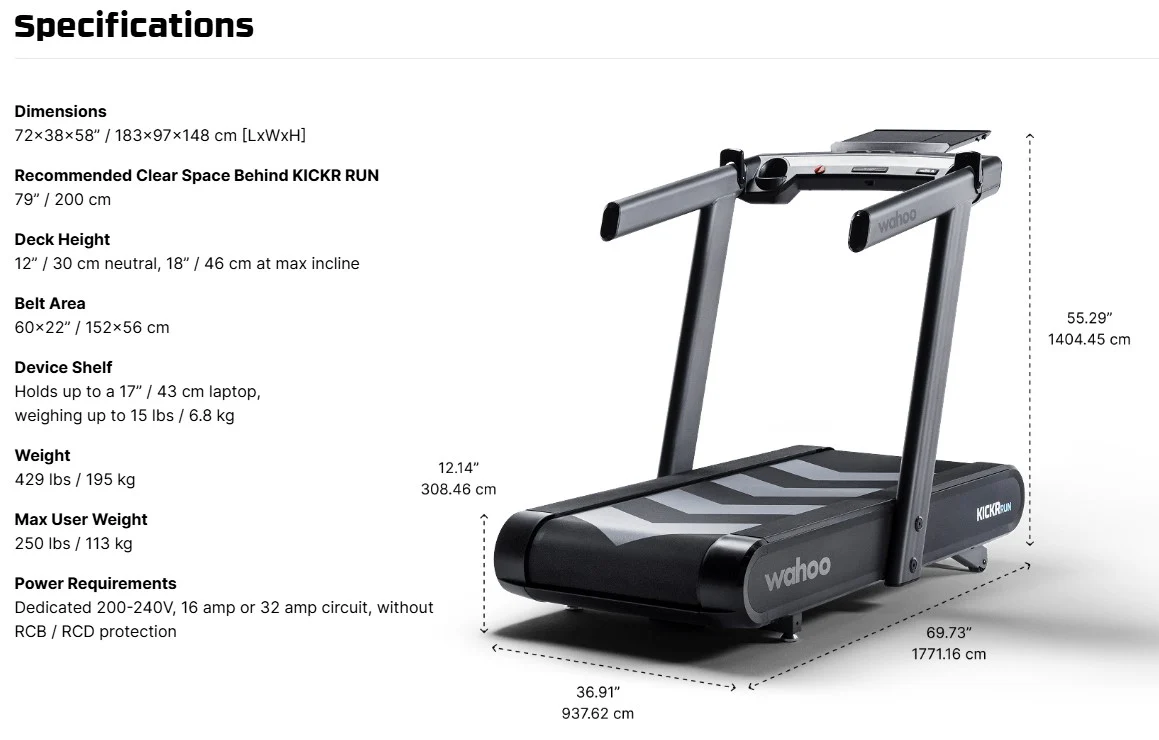 Wahoo KICKR RUN Smart Treadmill - Run Free - Image 12