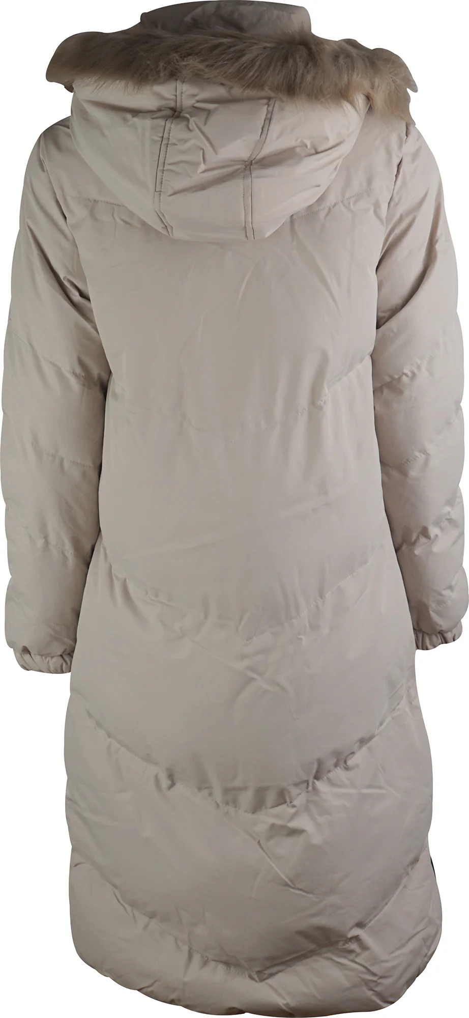 Weekend Vibes Andora Womens Long Jacket - Beige - Image 2