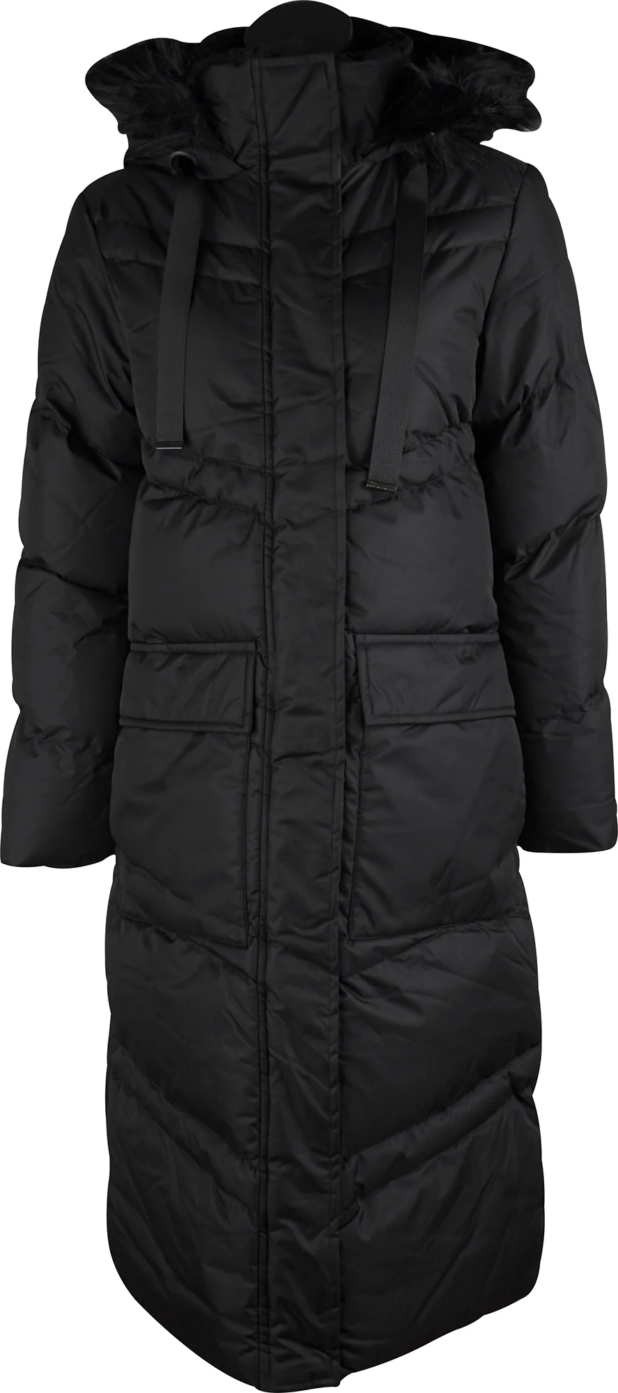 Weekend Vibes Fairway Womens Long Jacket - Black
