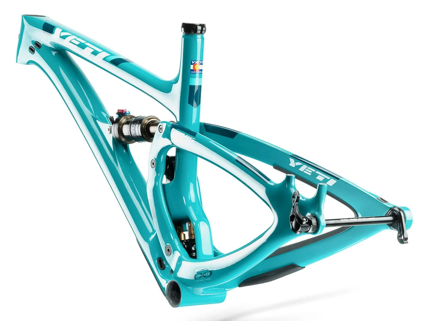 Yeti SB45 T-Series Full Suspension Mountain Bike Frame - Turquoise - Image 3